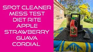 Spot Cleaner Mess Test Diet Rite Apple Strawberry Guava Cordial 