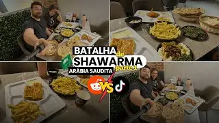 Provando Shawarma Saudita I QUAL O MELHOR RESTAURANTE? #batalha #morandofora