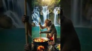 #DreamScreenAI #monkey #cooking #food