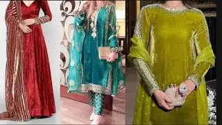 Beautiful velvet dress design by Laila's Fashion | Top trending  dress design | New style dress 
