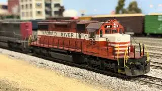 McCloud River on point of a Southern Pacific freight heading west.