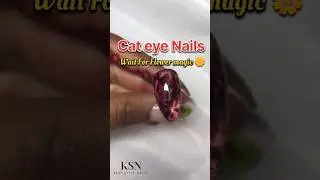 Cat Eye Nails 🌼 #nailart  #NailTutorial #CatEyeNails  #PressOnNails