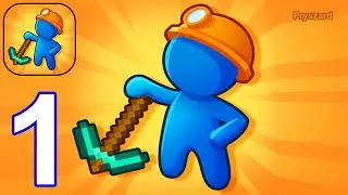 Mine and Merge - Gameplay Walkthrough Part 1 Stickman Merge Miners (Android Gameplay)