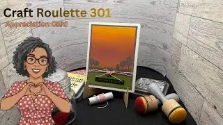 Craft Roulette 301| Appreciation Card | Apple Farm Colors & Silhouette Scene