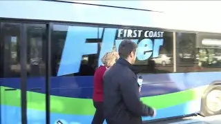 Mark Takes a Ride on the New First Coast Flyer | River City Live