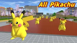 【サクラスクールシミュレーター】『町の住民が全部ピカチュウ!?』All the townspeople are Pikachu