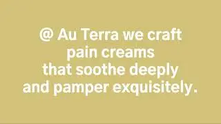 Terra Relief Hemp Comfort Cream - Organic Pain Relief that soothes and comforts the skin.