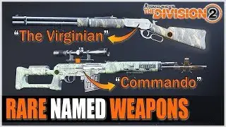 HOW TO GET RARE NAMED RIFLE & SNIPER - THE VIRGINIAN & COMMANDO in The Division 2