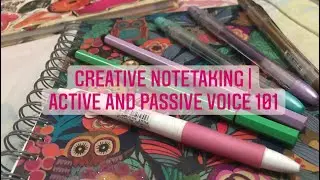 CREATIVE LECTURE NOTES | NOTE TAKING | Active and Passive Voice | English Grammar 101
