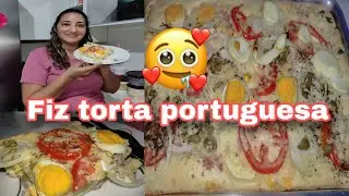 COMO FAZER TORTA PORTUGUESA/PASSO A PASSO FICA UMA DELÍCIA 😋🤤🥧