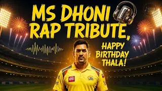 CAPTAIN COOL-MAHI KA RULE || TRIBUTE TO MSD BIRTHDAY 🎉🎂|| SOUVIK VERSE || RAP SONG||