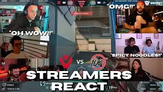 VALORANT Streams And Pros React to 100T VS SEN Result!!