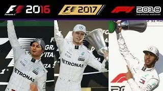 Comparison - F1 Podium: Games F1 2016 - F1 2018