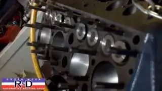 Ford Flathead V 8 on the Simtester @ Costa Mesa R&D Automotive Machine Shop