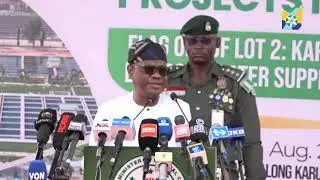 RURAL WATER NETWORK, FCT MINISTER FLAGS OFF WATER SUPPLY PROJECT IN KARU