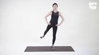 [Let's Play] Pilates - 매끈한 다리라인 만들기 - Standing Leg extension (다리 뻗어올리기)