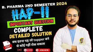 HAP - II Complete Important Question of all Unit || B. Pharma 2nd semester || BSP pharmacy