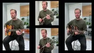 Bach double violin concerto (vivace) for 2 mandolins and 2 guitars