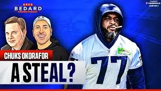 Could Okorafor be a STEAL at LT for the Patriots? | Greg Bedard Patriots Podcast