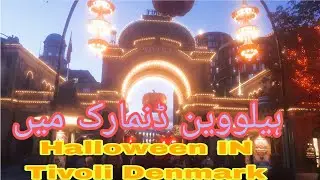 HALLOWEEN IN TIVOLI DANMARK 4k walk 60fps. GUIDE. TRAVEL. walk. 