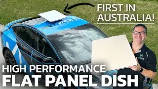 First SpaceX Starlink High Performance Flat Panel dish in Australia!