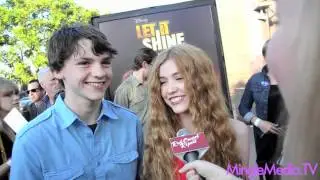 Joel Courtney & Katherine McNamara at the Hollywood Premiere of Disney Channel's 