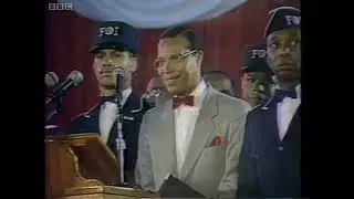 BBC News (Adam Curtis): Louis Farrakhan introduces Muammar al-Gaddafi