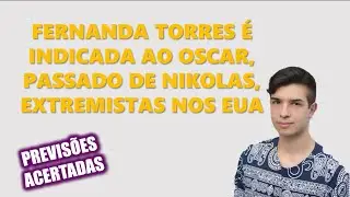 PEDRO LIVRE: FERNANDA TORRES INDICADA AO OSCAR, PASSADO DE NIKOLAS, EXTREMISTAS NOS EUA - 23/01/2025