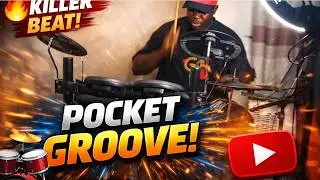 POCKET DRUM GROOVE! 🔥 Heavy Feel on Electronic Drums #drums #drummers