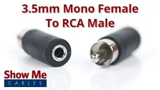 3.5mm Mono Female To RCA Male Adapter #958