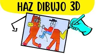 C&oacute;mo dibujar Caballo y Jinete /Manualidad juguete de papel (Pop Up)