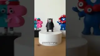 Kumamon done ☑️🐻 #3d #3dprinting #bambu #kumamoto #diy #a1mini #熊本