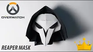 Origami how to make paper reaper mask 💀
