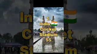 Top 8 Countries with most cricket stadiums #shorts #cricket #staduim #viral #trending