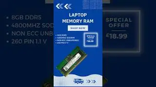 XUM 8GB Laptop Memory RAM 4800Mhz DDR5 Non-ECC Unbuffered SODIMM 260 Pin 1.1V
