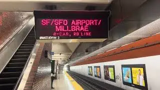 SF/SFO Airport/Millbrae Train at 12th St/Oakland City Center BART