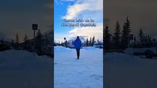 Banff Gondola was *chefs kiss*🤌🏽 #banff #travel #canada #food #winter #couple #shorts #shortsvideo