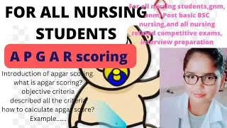 what is apgar scoring? 5 objective criteria , described all details in Bangla,#nursingstudent ,