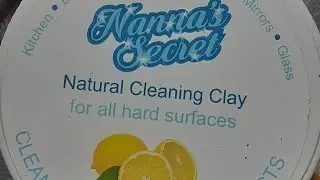 Live. Testing out Nannas secrets natural clay for all hard surfaces