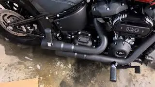 Street Bob with Mini grenade exhaust