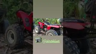Riding ATVs in Bocas del Toro, Panama