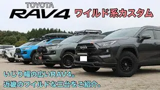近畿のワイルドRAV4が集結！ワイルドRAV4のカスタムをクイックチェックしてみた【個性全開】【M/Tタイヤ】