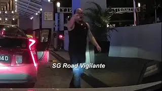 19Jul2025  mbs #SHD5184D Transcab taxi brake check and confronted camcar  for cutting him off