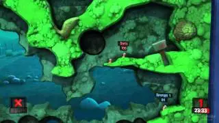 Worms Revolution Local Versus Match - Softpedia Gameplay