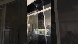Black Marble looking Master Bathroom Renovation