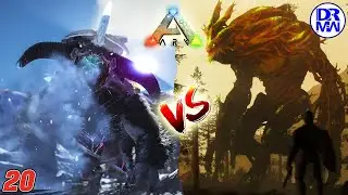 යෝදයන්ගේ සටන! | ARK Forest Titan vs Ice Titan Sinhala Gameplay | DR MaxWave Gaming