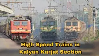 High Speed Train Compilation | Karjat Kalyan Section | Shelu, Vangani Neral | Indian Railways
