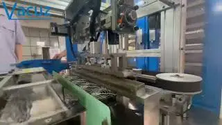 Vacuz Fully Automatic I Shape Radial Drum Inductor Transformer Coil Soldering Machine Equipment