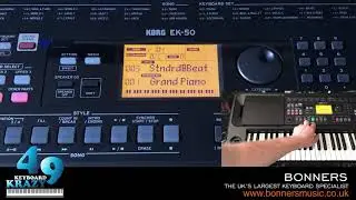 Korg EK-50 Keyboard - 280 Accompaniment Styles Part 1/5