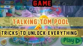 TALKING TOM POOL TRICKS TO UNLOCK EVERYTHING